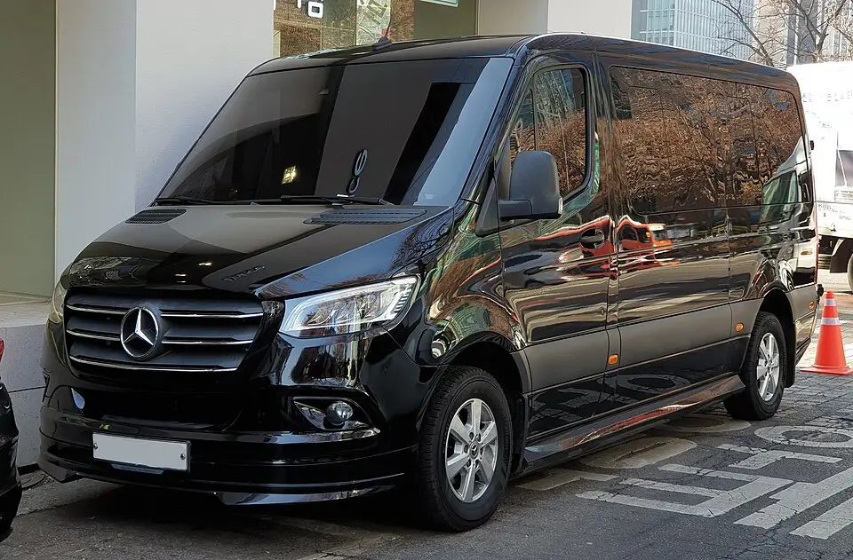Representative Mercedes Sprinter Tourer for group transport in Morocco