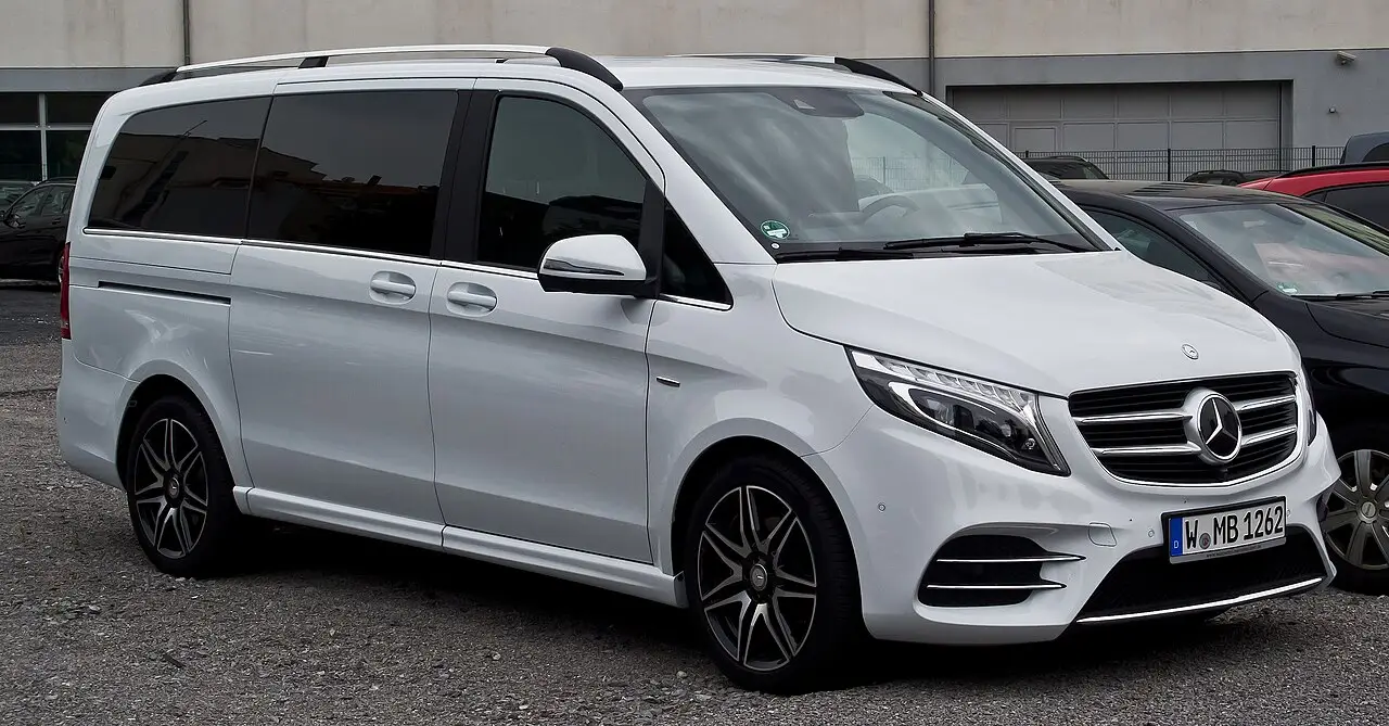 Representative Mercedes V-Class for VIP and executive transport in Morocco
