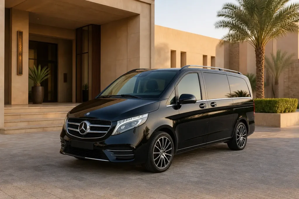 Mercedes V-Class van for corporate teams in Morocco