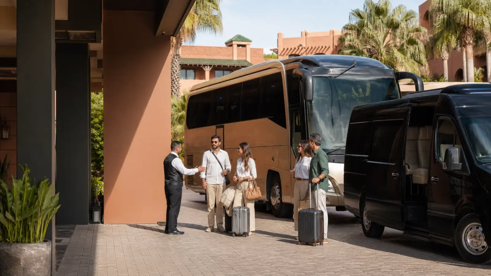 Touring coach for group transport Morocco